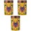 3Pcs Yellow Ceramic Tea-Leaf Canister Sealing Tea Storage Holder 3