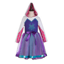 (8T) Ghost Spider Inspired Costume Spider Gwen Inspired Costume Ghost Spider Hoodie Spider Gwen Cosplay Tutu Dresses Spider Birthday