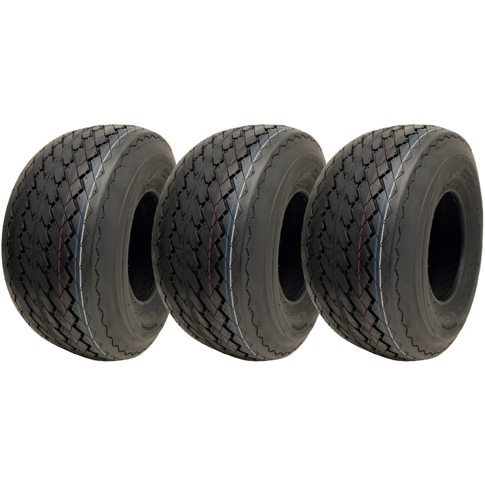 Parnells 18X8.50-8 Golf Cart Buggy Tyres 4Ply Grass / Turf Wanda P509 Fairway (Set Of 3)