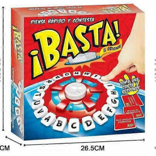 Parent-child interactive fast-paced word game Quick thinking letter pressing game Spanish version PP