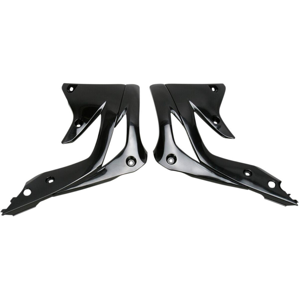 Ufo Black Radiator Scoops For Kawasaki Kxf450 2012-2015