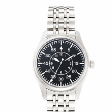 Men's Military Pilot Watch Luxury Stainless Steel Automatic Mechanical Wristwatch 5ATM Waterproof Business Casual Male Watch XIA