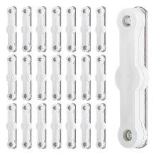 Borrfria fästklämmor för skärmfönster: Självhäftande spänne för enkel installation - 24-pack - HH_M