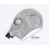 GP-5 Grå gummiandningsmask Gasmask Filter Kemisk Dammtät Säkerhets-Bra_M 4