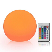Wiederaufladbare LED-Kugellampe, dekorative Schlafzimmerlampe mit Fernbedienung, wasserdichte LED-Kugellampe für Partys_M