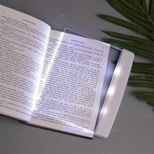 Beste Leselampe, Leselampe für Studenten, flache Leselampe zum Lesen im Bett, augenschonende, klare LED-Leselampe für ganze Seiten_M