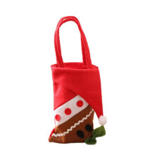 Christmas Party Favor Candy Bags Handbag present Bag Red 22.00X15.00X0.30CM Portable Storage 1Pack