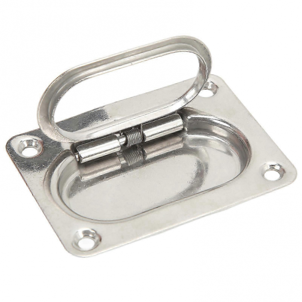 Boat Pull Flush Lift 76X57mm 304 Stainless Steel Highly Polished Hatch Pull Handle For Rv Yacht 6485316865781