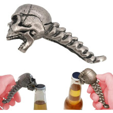 Cool Skull Bottle Opener Novelty Skeleton Gifts compatible with Men Funny Beer Bottle Opener compatible with Bartender, Friend, Restaurant B
