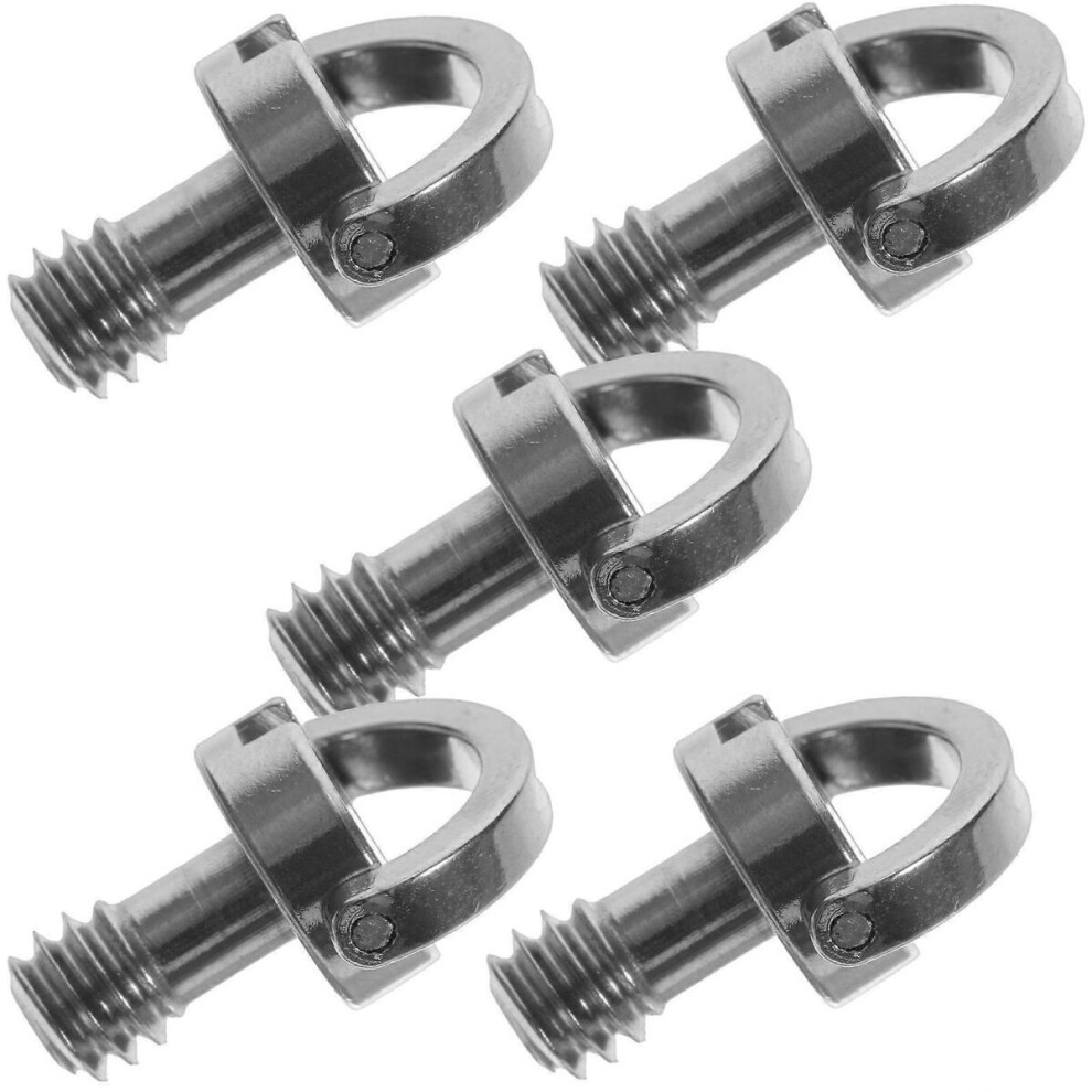 Inch Screws Compatible With Tripods D Ring Screws Camera Fixing Screws Photography 2.20X1.60x1.10cm Tripod Mounting 5Pcs Silver 6485316869574