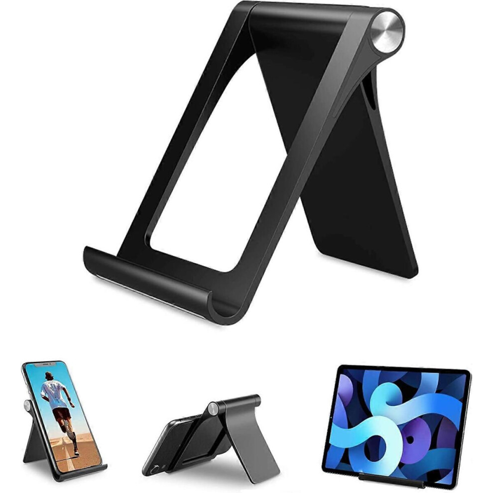 Mobile Phone,Tablet Stand,Adjustable Compatible With Iphone 12/11,Samsung S20/S10,Oneplus,Huawei,Xiaomi,Ipad Mini(Black) Black 6485316868089