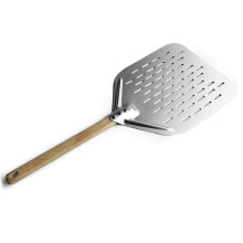 12Inch Pizza Shovel with Wood Handle Non-Stick Percompatible withated Pizza Shovel Pizza Peel Shovel Baking Tool