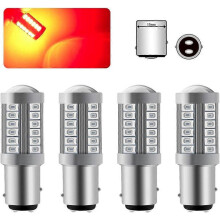 X 1157 BAY15D LED Bulb Red Super Bright 6000K 5630 33 SMD Canbus Brake Light Bulb 12V