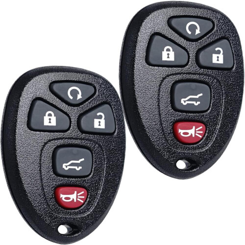 2PCS Replacement Keyless Entry Remote Car Key Fob