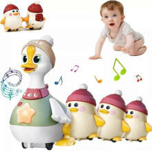 Wobbling Duck Mom Soothing Electric Crawling Magnetic Attraction Baby Practice Toy Kids Electronic Toys Electronic Pets