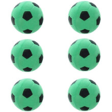 (Zelená) 6 ks mini futbalových detských mäkkých futbalových hračiek do interiéru a exteriéru, záhradné hry