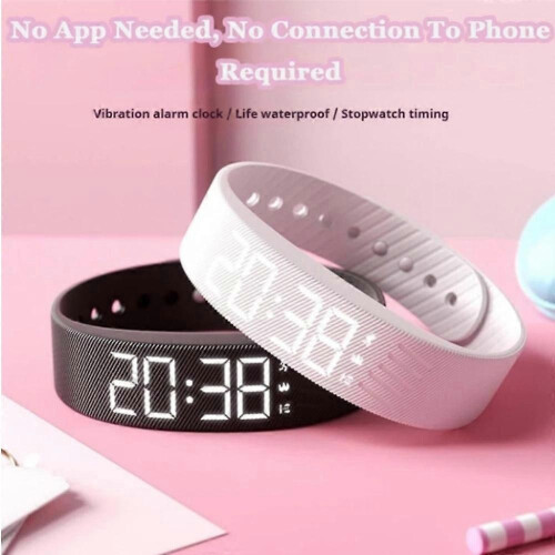 Ρολόι ξυπνητηριού Fitsleeps - Ξυπνητήρι αφύπνισης Fitsleeps, Αθόρυβη αφύπνιση με 2