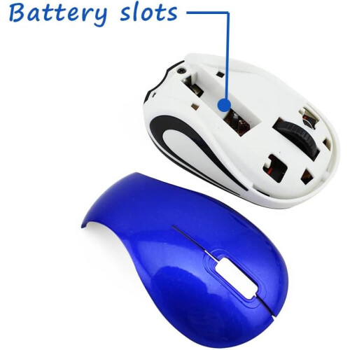 Renikh Portable PC Notebook 800/1200DPI USB 3 Keys Optical 2.4G Mini Wireless Mouse 2