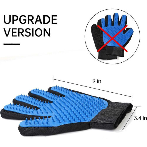 Haustierpflegehandschuh, Haustiermassagehandschuh (ein Paar) 1