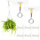 Plant Hanger Removable Strong Adhesive Ceiling Hooks-B 1