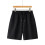 Men's Shorts Casual Stretch Solid Short Elastic Waist-Black S 1