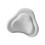 Breathable Fabric Lumbar Pillow Memory Foam-light gray 1