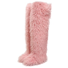 Women's Over Knee Faux Furs Snow Boots-Thigh high Korean p  36