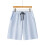 Men's Shorts Casual Stretch Solid Short Elastic-Sky Blue L 1