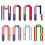 Graduation Sash with Colorful Flags Pattern Ceremony-A SS6 2