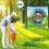 Golf Training Pad with Sticky Ball Ground Stakes Secure Outdoor 2