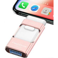 128 GB flashdrive - 4-in-1 USB-C geheugenstick compatibel met iPhone, iPad, Android en computer