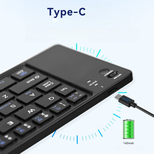 Compatibel met Huawei Mate XT Ultimate Bluetooth-toetsenbord 2