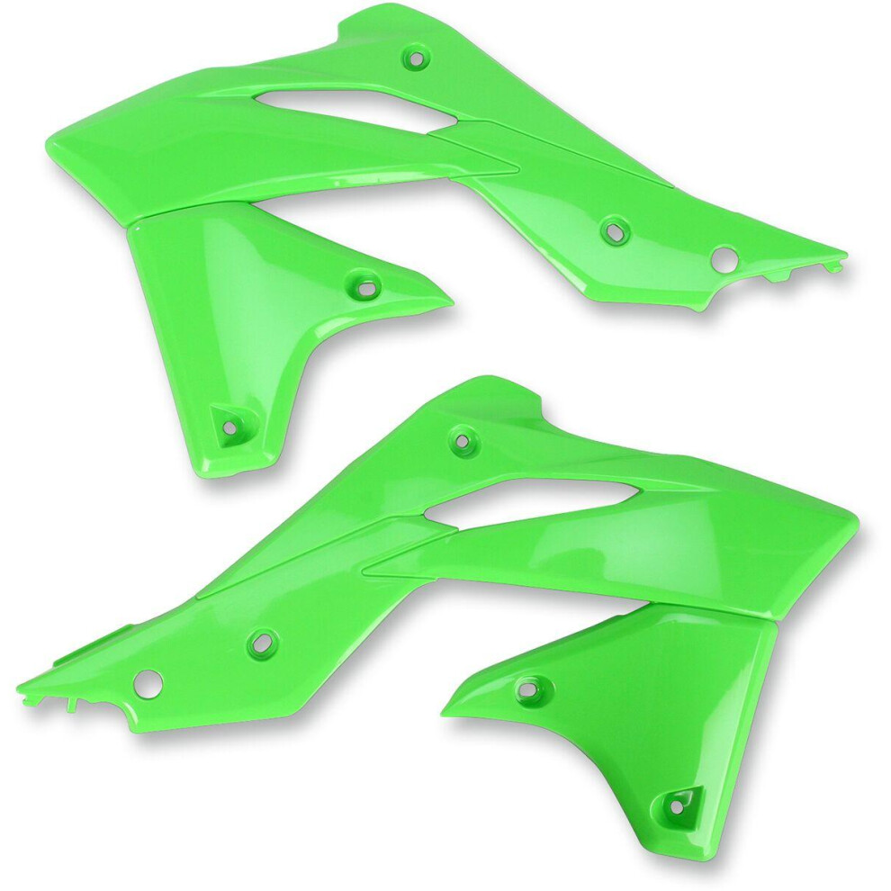 Ufo Radiator Scoops For Kawasaki Kxf250 2013-2016 - Green 8052135028772