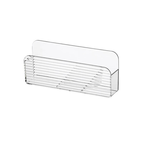Space Efficient Plastic Holder Unit for Remotes Easy-Clear