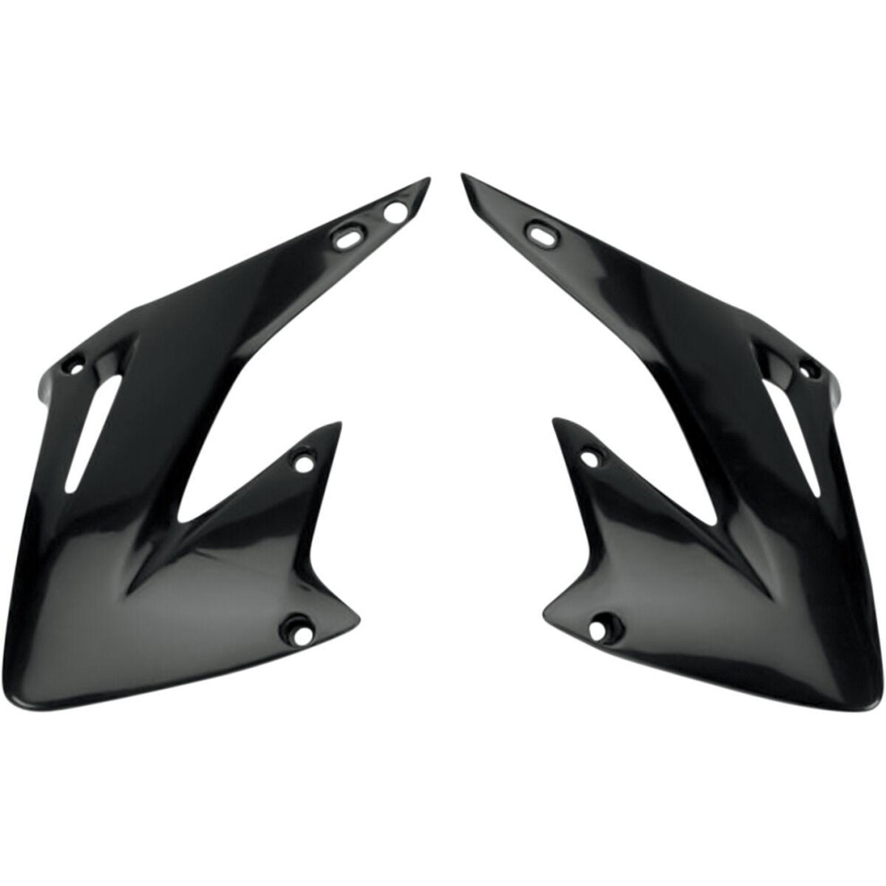 Ufo Black Radiator Scoops For Honda Cr125 2002-2007