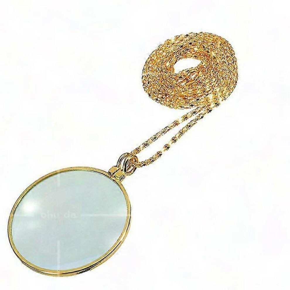 1PC Magnifier Monocle Lens Necklace, Hanging Magnifying Glass Chain Jewelry for Reading & Close Work