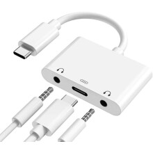 Usb C To Sound Card Type-c External Stereo Sound Adapter Converter Plug And For