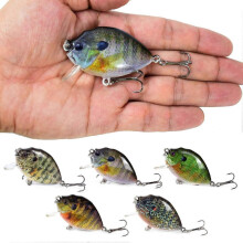 5PCS Angelköder 6cm 15g Mini Wobbler Crankbait mit Tackle Box für Bass Fishing Tackle