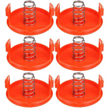 6pcs Rc-100-p Spool Cover Cap Compatible With Black &amp; Decker Electric Trimmers