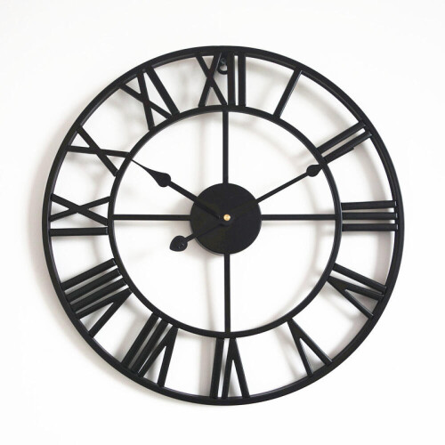 Wall Clock Asato Black 60cm