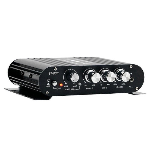 Ενισχυτής HiFi St-838 2.1 καναλιών αυτοκινήτου Mp3 Mini Aux Aux με ρύθμιση υψηλώ