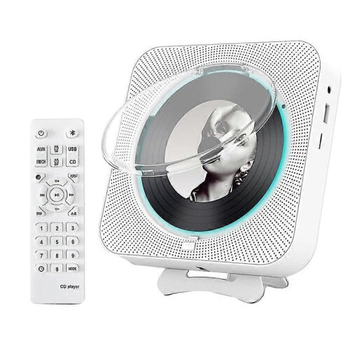 CD Player,Wall Mount CD Player Home Audio Music Players-EU Plug