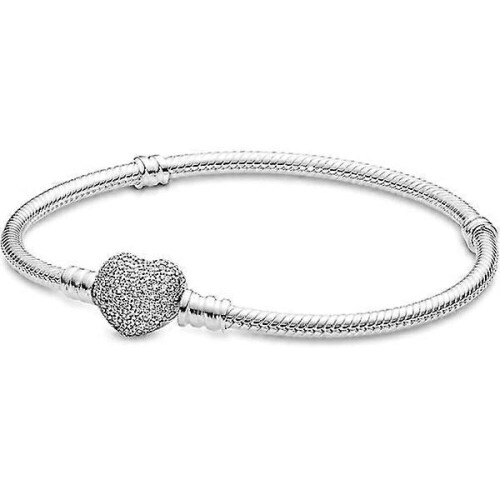 Βραχιόλι με φίδι για Pandora Charms Sterling Silver Moments Αλυσίδα με φίδι που ταιριά