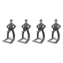 4pcs Funny BBQ Accessories Hot Dog Sausage Stand Holder Portable Barbecue Rack Stainless Steel Roas