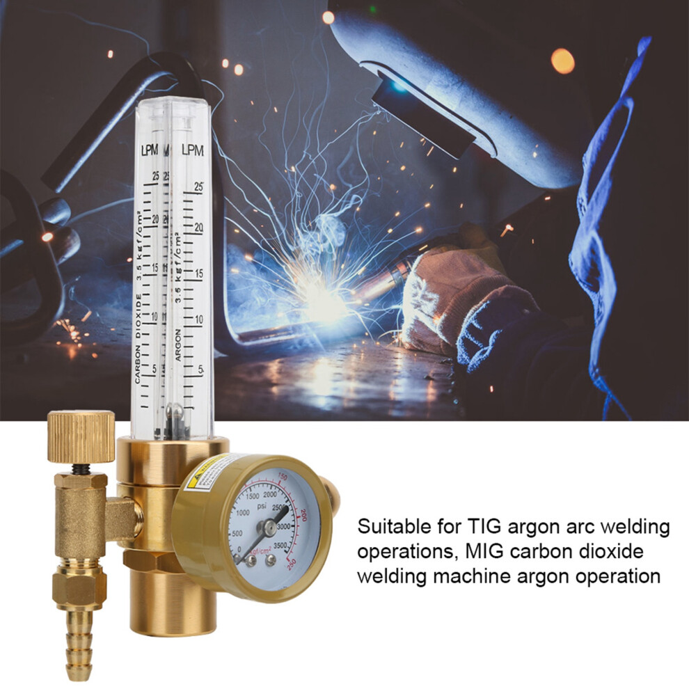 All Brass Argon Gas Flowmeter G5/8 Male Cga580 Connector Pressure Reducer 7681393783799