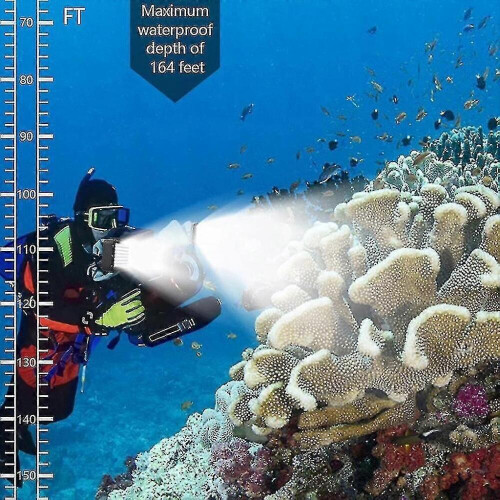 Εξωτερικά φώτα 50m/164ft αδιάβροχο φως κατάδυσης υποβρύχιο LED υψηλής ισχ 1