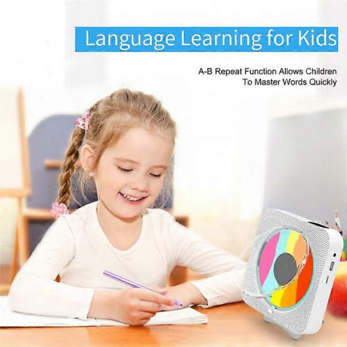 CD Player,Wall Mount CD Player Home Audio Music Players-EU Plug 2