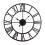 Wall Clock Asato Black 60cm 5