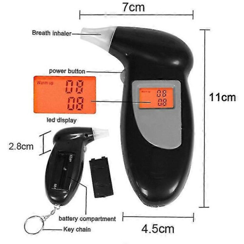 Professionele digitale alcoholtester, blaastest en detector 2