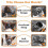 (BLACK M)Breathable Anti-Biting Chewing Licking Pet Muzzle Dog Muzzle Anti-lick 5